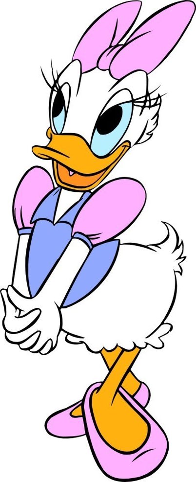 黛丝,一只可爱的鸭子,黛丝作为唐老鸭的女朋友,有时候很耐心,有时候