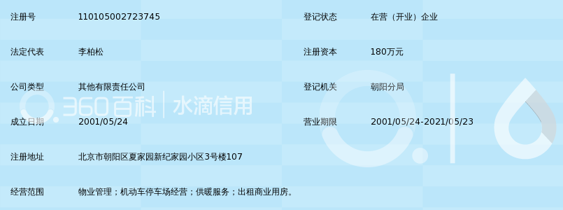 北京新纪家园物业管理有限责任公司