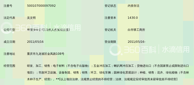重庆苏博特电子科技有限公司_360百科