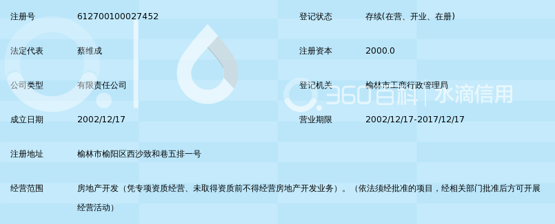 榆林市正林房地产开发有限责任公司