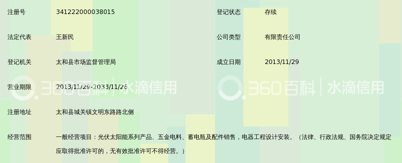 太和县新民光伏太阳能销售有限公司_360百科