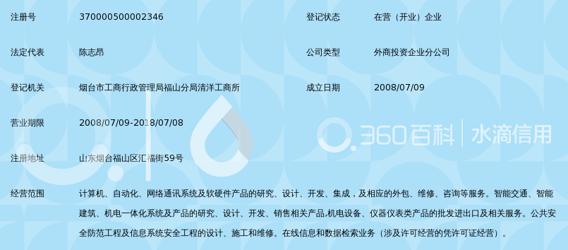 上海宝信软件股份有限公司山东分公司