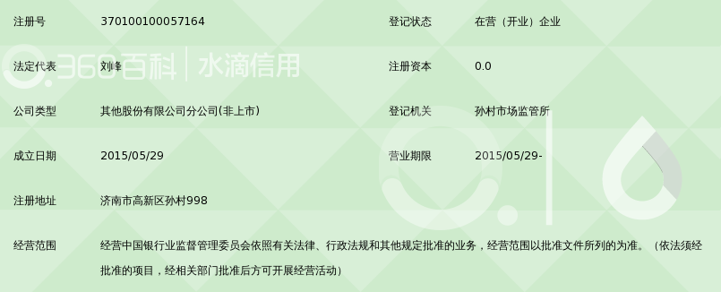 济南农村商业银行股份有限公司孙村支行_360