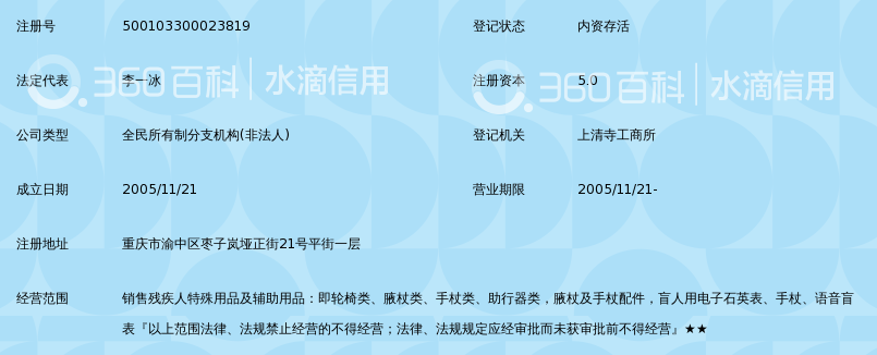 重庆市残疾人用品用具供应站矫形器装配中心