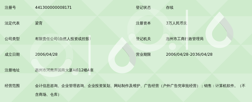 惠州市誉鑫会计信息咨询服务有限公司_360百