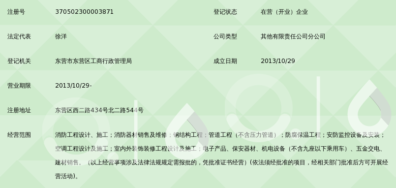 国宏消防工程集团有限公司东营分公司_360百