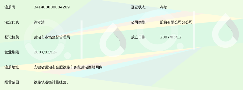 安徽皖维高新材料股份有限公司铁路轨道衡计量