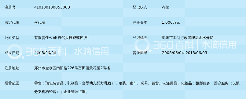郑州宝贝在线孕婴用品有限公司_360百科