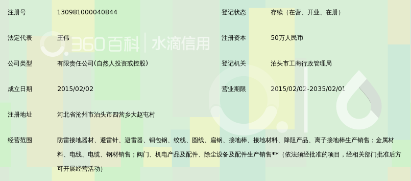 泊头市富兰克防雷器材有限公司