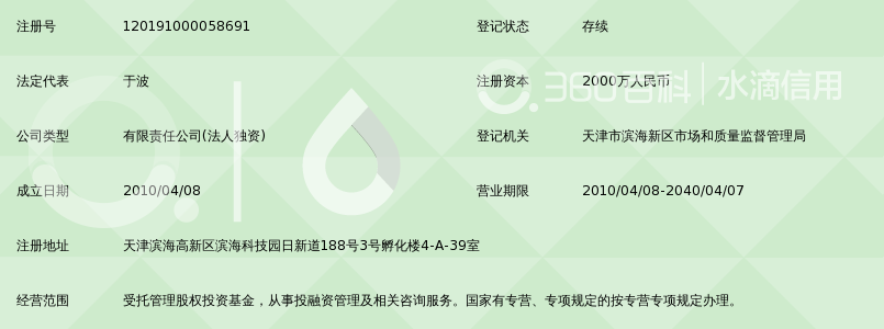 天津中亿渤海股权投资基金管理有限公司