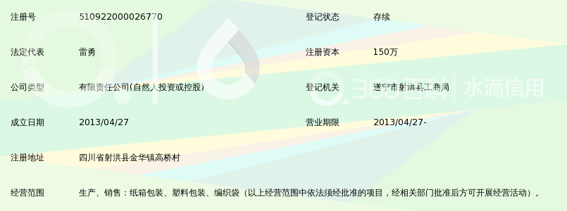 射洪金华科力包装有限公司_360百科