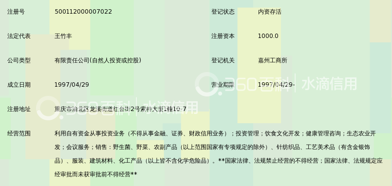 重庆市武陵山珍经济技术开发(集团)有限公司