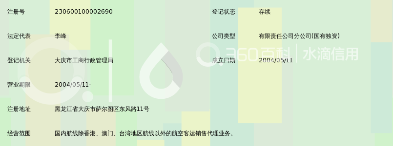 黑龙江省机场管理集团有限公司大庆萨尔图售票