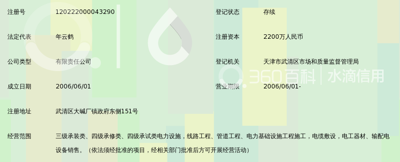 天津博通电力安装工程有限公司_360百科
