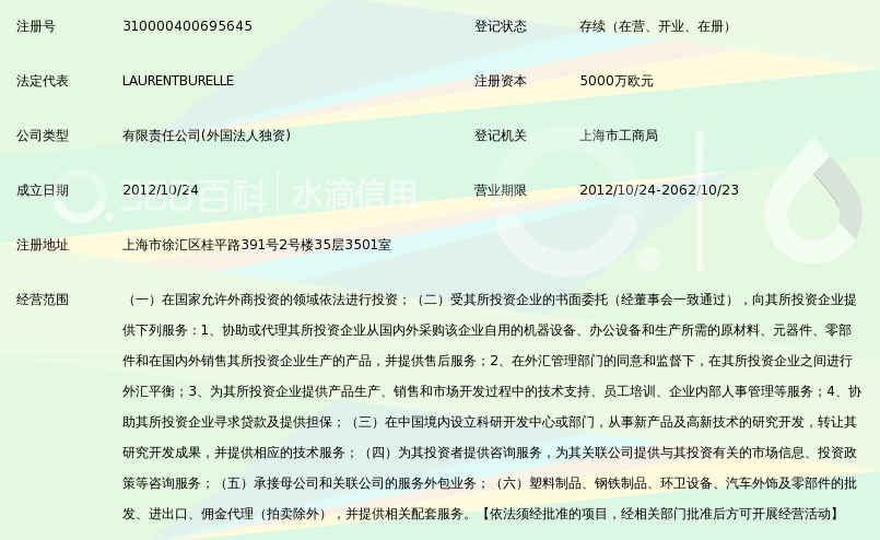 彼欧投资(上海)有限公司