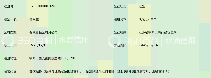 州市彭城五交化有限责任公司天津狗不理包子铺