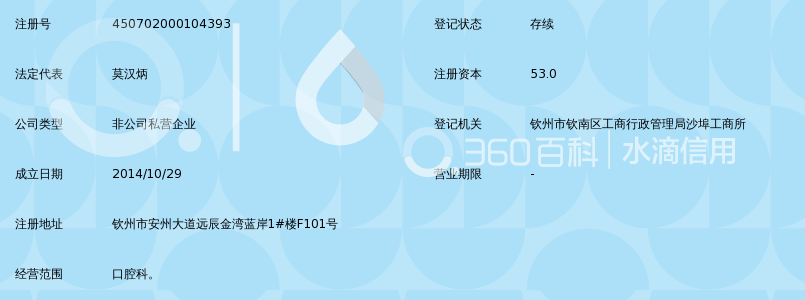 钦州莫汉炳口腔诊所_360百科