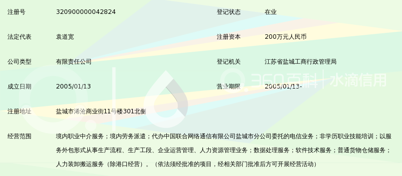 盐城神州人力资源服务有限公司
