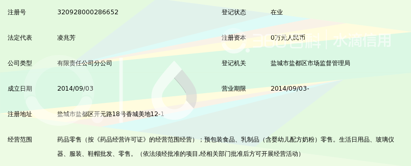 盐城东方红大药房有限公司润生堂药店