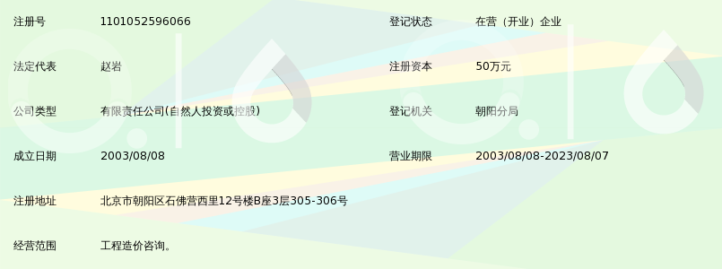 北京志友通达工程造价咨询有限公司_360百科