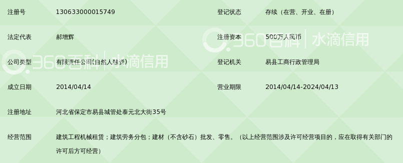 易县鼎泰建筑工程机械租赁有限公司_360百科