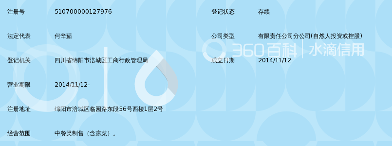 绵阳陈稀饭餐饮服务有限公司临园店_360百科