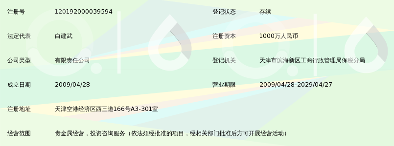 天津黄金之星贵金属经营有限公司_360百科